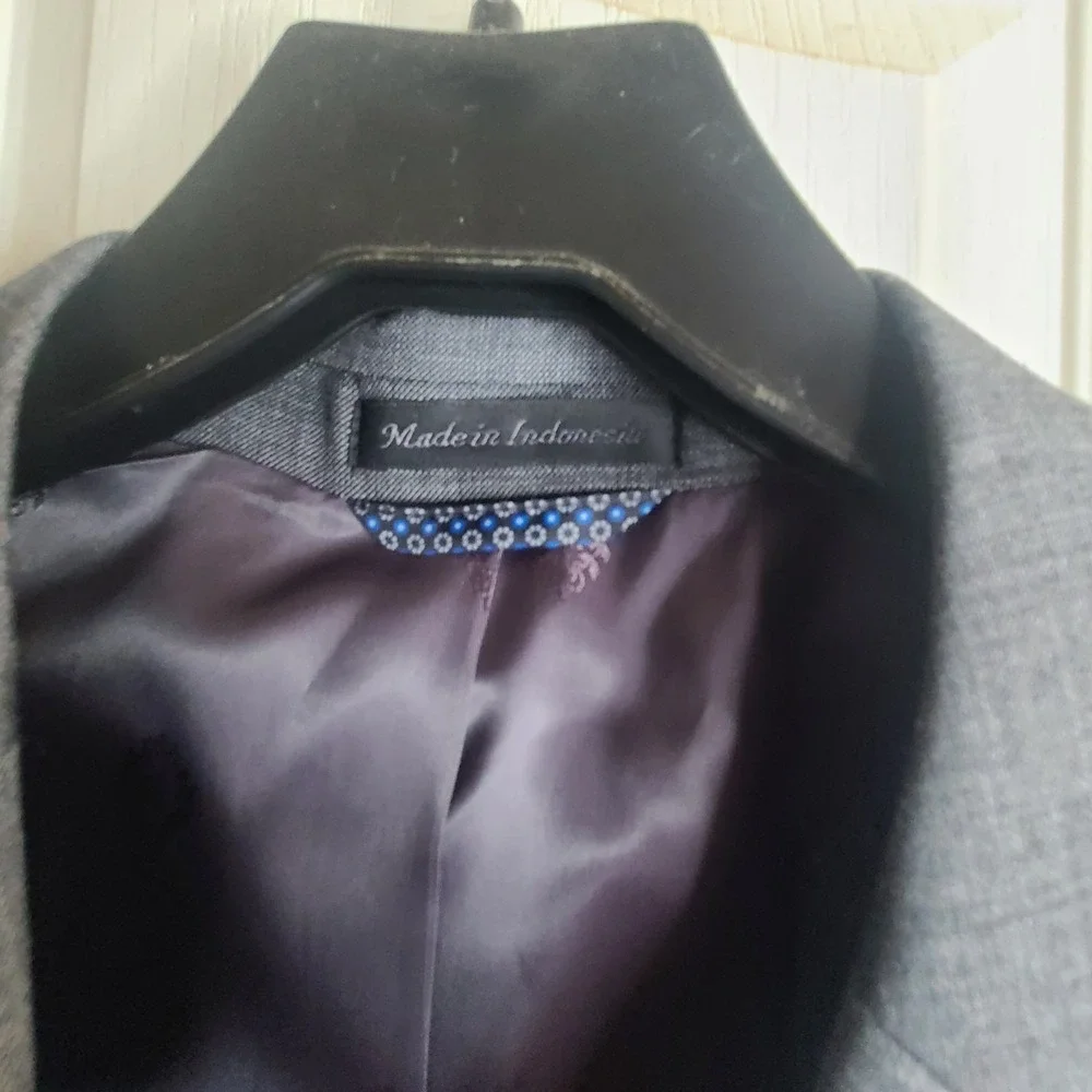 Lauren Ralph Lauren 42L Gray Ultraflex Blazer Sport Coat 100% Wool Classic Fit